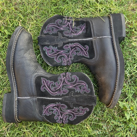 Ariat Shoes - 🔴ARIAT FATBABY 🌸BLACK WOMENS BOOTS SZ 7.5B USED